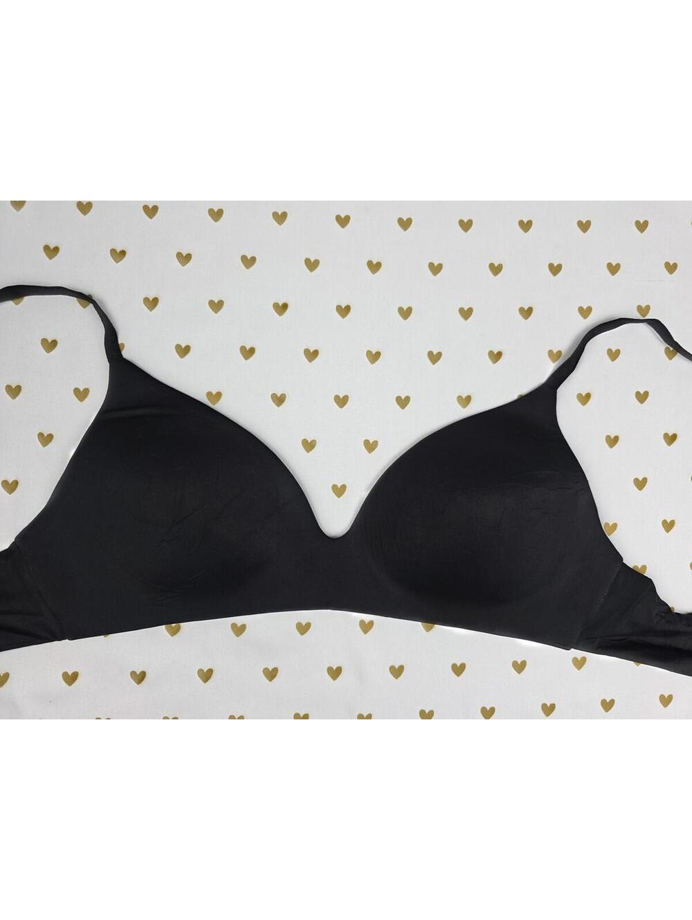 Victorias Secret Black T Shirt Wireless No Wire Lightly Lined Bra  34C